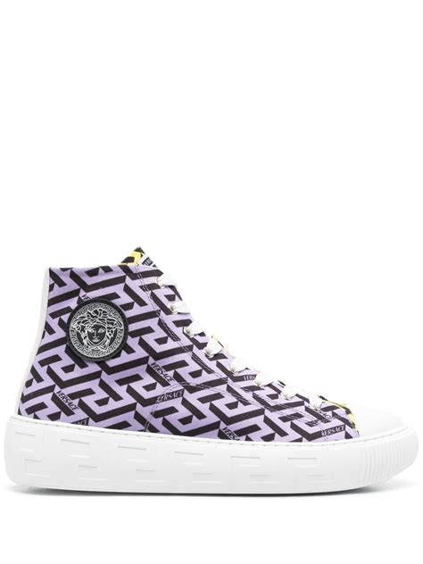 versace womens tennis shoes|Versace high top vintage sneaker.